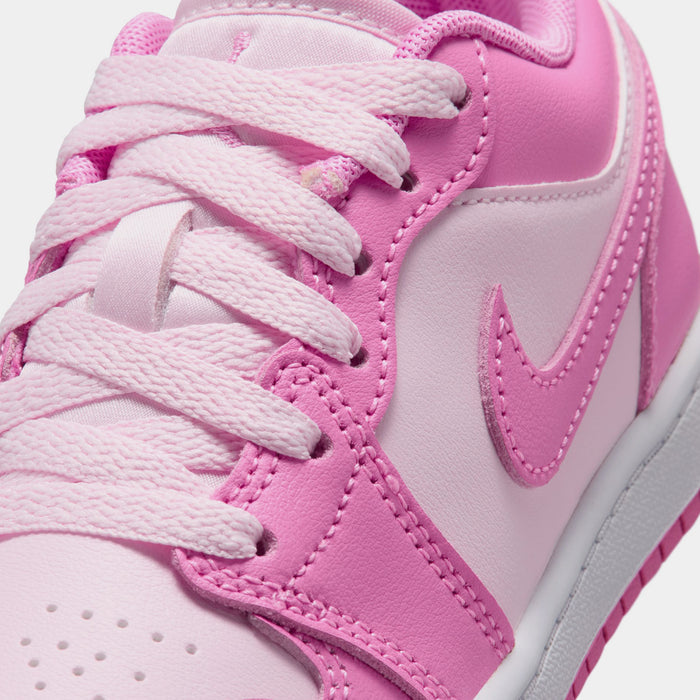 Jordan 1 Low Preschool Lifestyle Shoes (China Rose/Pink Foam/White)