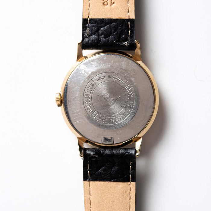 material shot of the back of The 1975 Timex Marlin "Dot Dash"