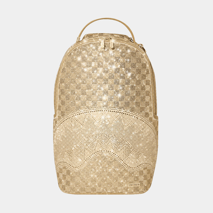 2 Tone Gold Trinity Mens Backpack (Gold/Gold)