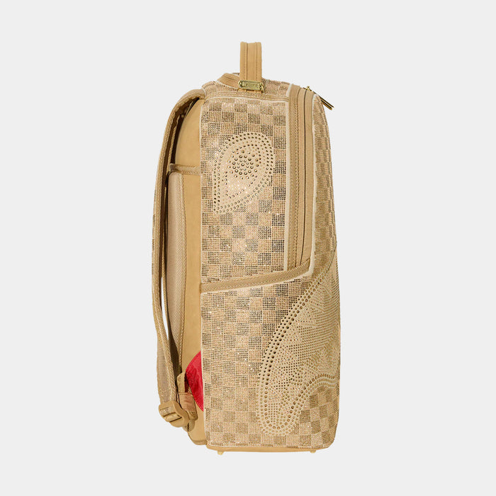 2 Tone Gold Trinity Mens Backpack (Gold/Gold)