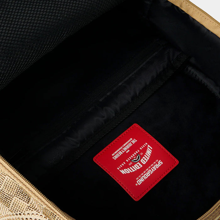 2 Tone Gold Trinity Mens Backpack (Gold/Gold)