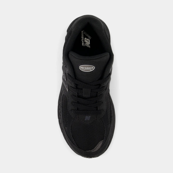 2002R Grade School Running Shoes (Black/Black Metallic)