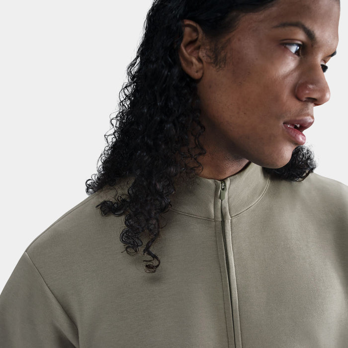 24.7 Impossibly Soft Dri Fit Half Zip Mens Jacket (Light Army/Steel Green)