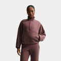 24.7 Impossibly Soft Dri Fit Oversized Half Zip Womens Sweater (Tattoo/Burgundy Crush)
