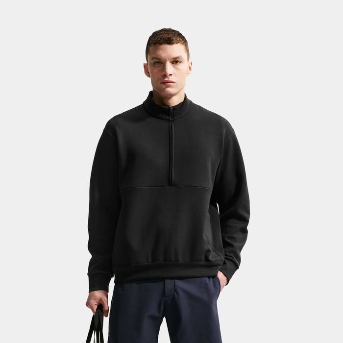 24.7 ImpossiblySoft Dri Fit Half Zip Up Mens Jacket (Black/Dark Smoke Grey)