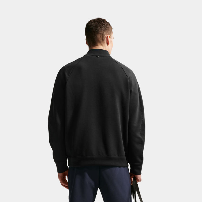 24.7 ImpossiblySoft Dri Fit Half Zip Up Mens Jacket (Black/Dark Smoke Grey)