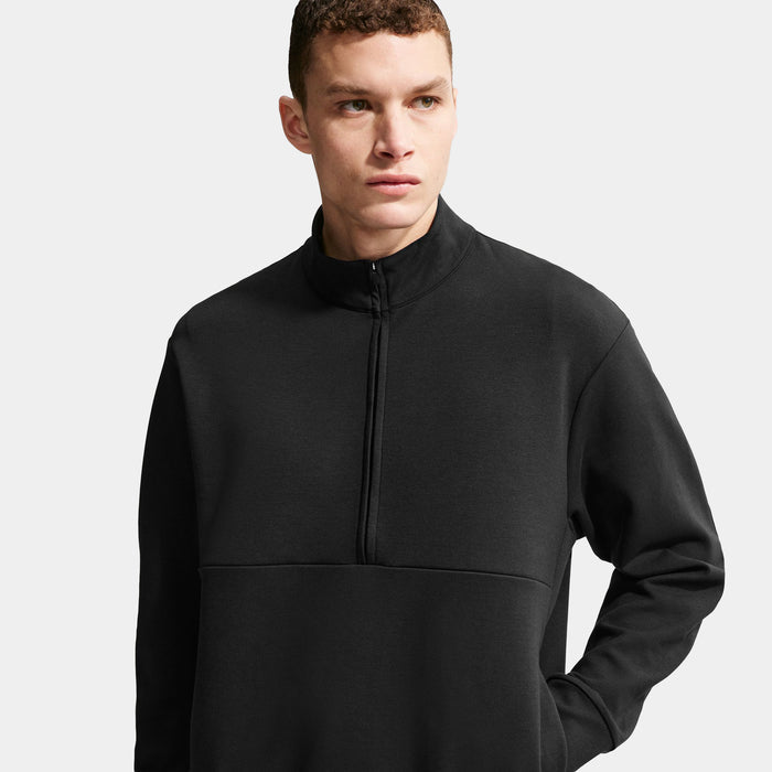 24.7 ImpossiblySoft Dri Fit Half Zip Up Mens Jacket (Black/Dark Smoke Grey)