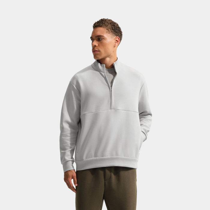 24.7 ImpossiblySoft Dri Fit Half Zip Up Mens Jacket (Grey Fog/Light Smoke Grey)