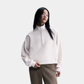 24.7 ImpossiblySoft Dri Fit Oversized Half Zip Womens Jacket (Light Orewood Brown/Light Iron Ore)
