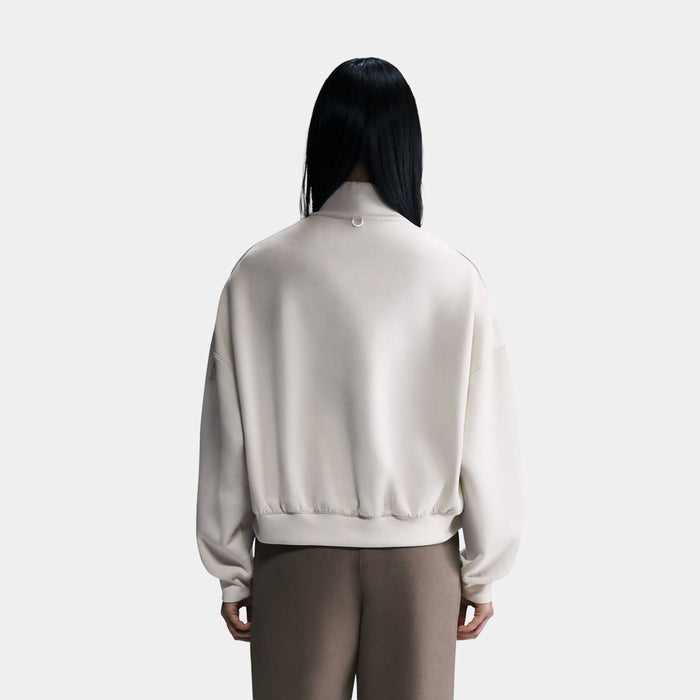 24.7 ImpossiblySoft Dri Fit Oversized Half Zip Womens Jacket (Light Orewood Brown/Light Iron Ore)