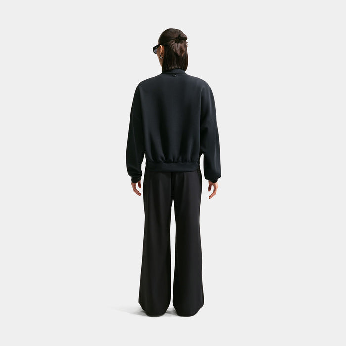 24.7 PerfectStretch Dri Fit High Waisted Loose Wide Leg Womens Pants (Black/Dark Smoke Grey)
