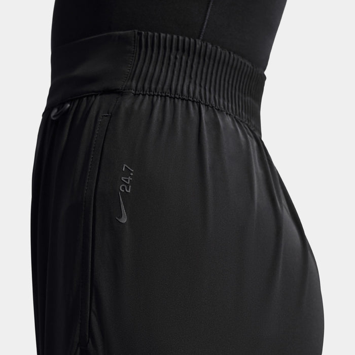 24.7 PerfectStretch Dri Fit High Waisted Loose Wide Leg Womens Pants (Black/Dark Smoke Grey)