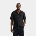 24.7 PerfectStretch Dri Fit UV Button Up Mens Short Sleeve Shirt (Black/Dark Smoke Grey)