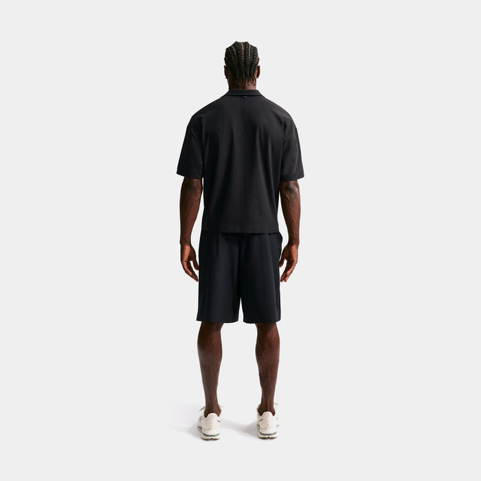 24.7 PerfectStretch Dri Fit UV Button Up Mens Short Sleeve Shirt (Black/Dark Smoke Grey)