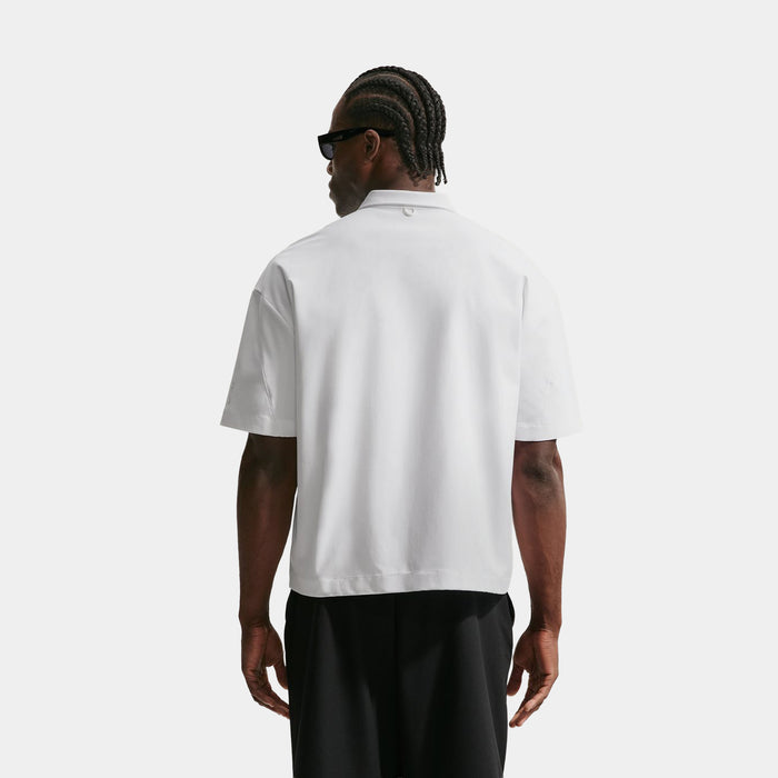 24.7 PerfectStretch Dri Fit UV Button Up Mens Short Sleeve Shirt (White/Sail/Photon Dust)