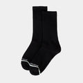 2pack Crew Mens Socks (Black)