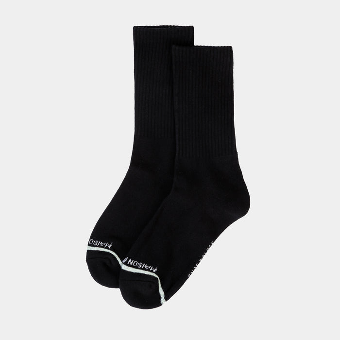 2pack Crew Mens Socks (Black)