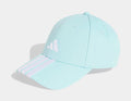 3 Stripes New Logo Baseball Adjustable Mens Hat (Icey Blue/White)
