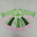 6 A23-11 Long sleeve tunic St. Patrick Days' dress