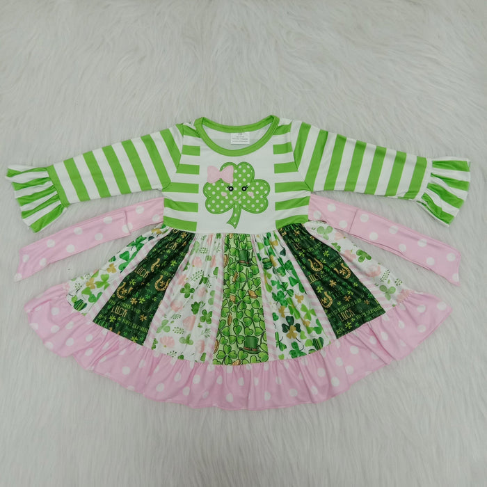 6 A23-11 Long sleeve tunic St. Patrick Days' dress