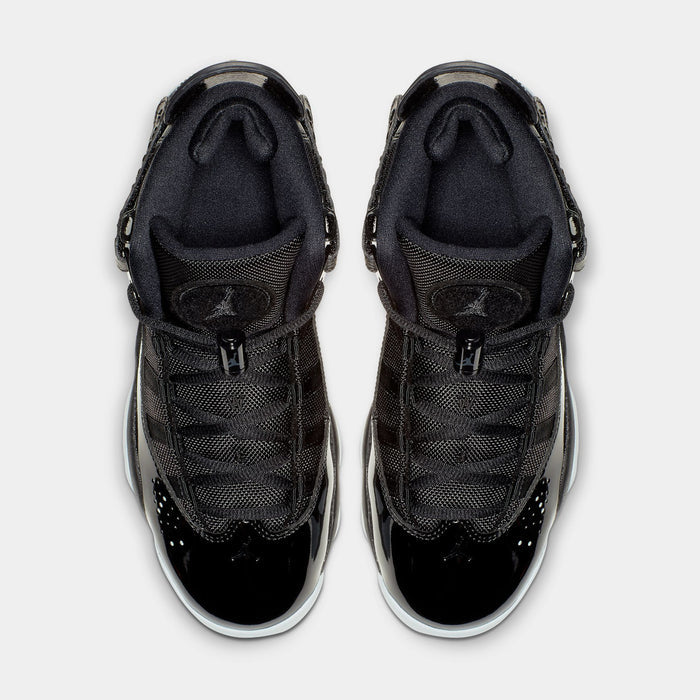 6 Rings Grade School Basketball Shoes (Black/White/Black)