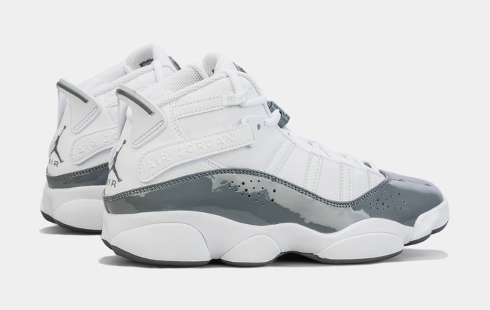 6 Rings Mens Basketball Shoes (White/ Cool Grey)