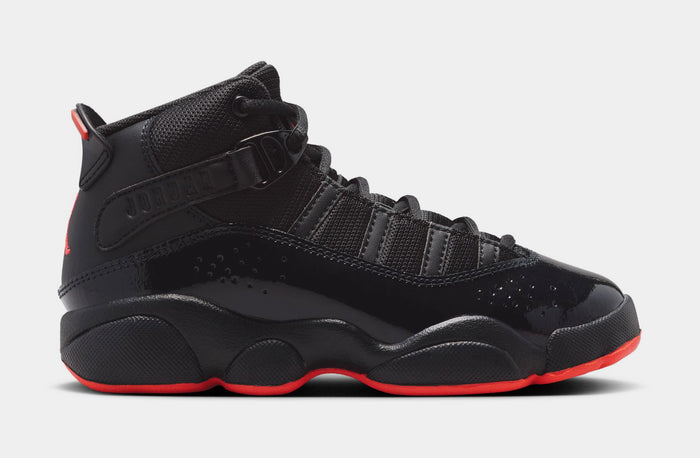 6 Rings Preschool Basketball Shoes (Black/Infrared 23)