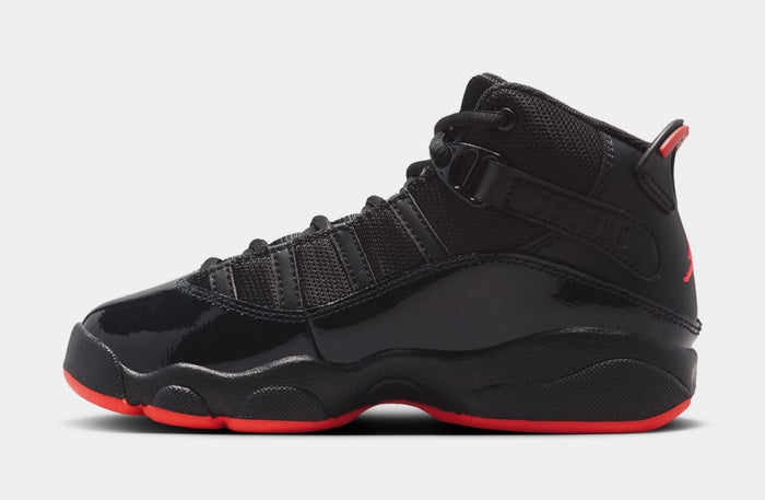 6 Rings Preschool Basketball Shoes (Black/Infrared 23)