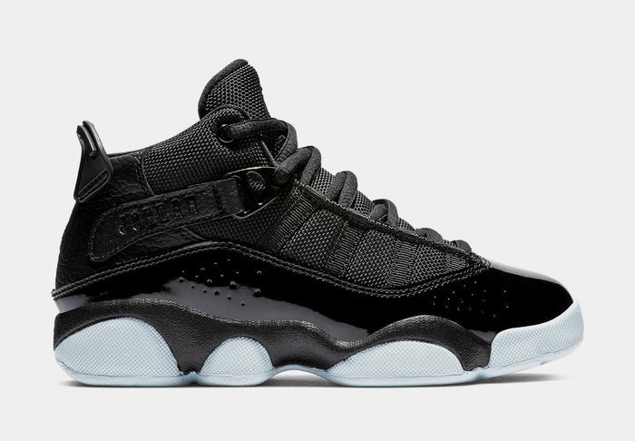 6 Rings Preschool Basketball Shoes (Black/White/Black)