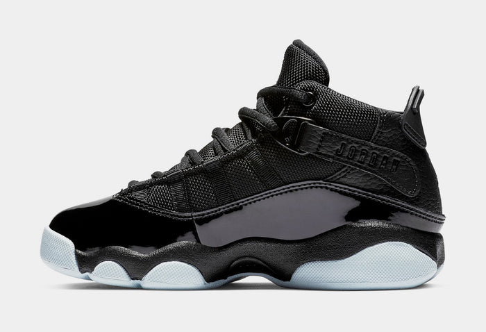 6 Rings Preschool Basketball Shoes (Black/White/Black)