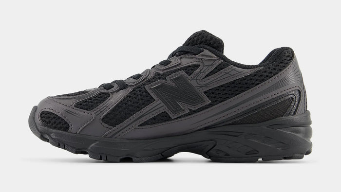 740 Bunge Lace Preschool Lifestyle Shoes (Black Cement)