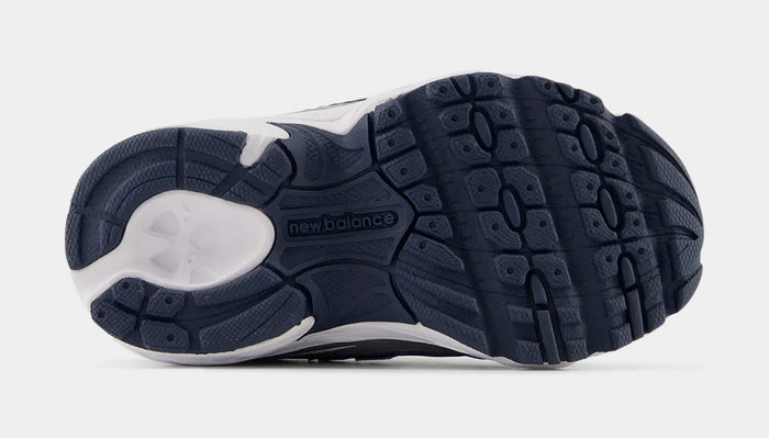 740 Bungee Lace Infant Toddler Lifestyle Shoes (White/Navy)