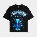 Abduction Mens Short Sleeve Shirt (Light Black/Blue)