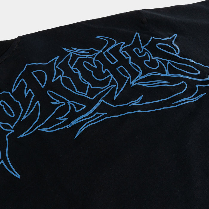 Abduction Mens Short Sleeve Shirt (Light Black/Blue)