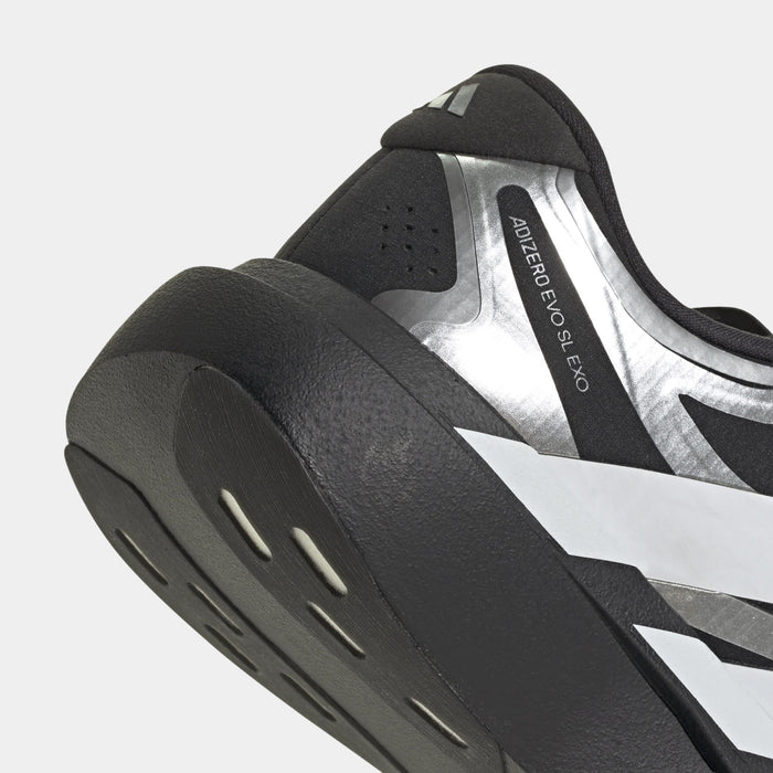 Adizero Evo SL EXO Mens Running Shoes (Core Black/Cloud White/Iron Metallic)