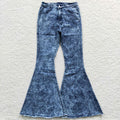 Adult blue danim bell bottom jeans    P0011