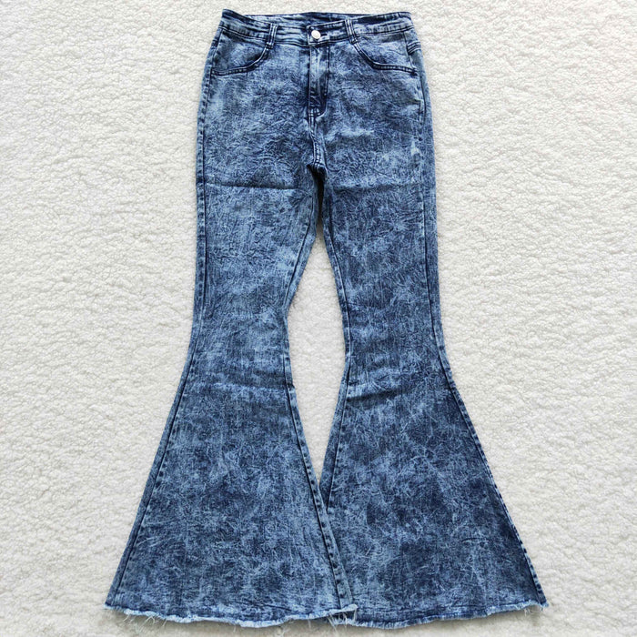 Adult blue danim bell bottom jeans    P0011