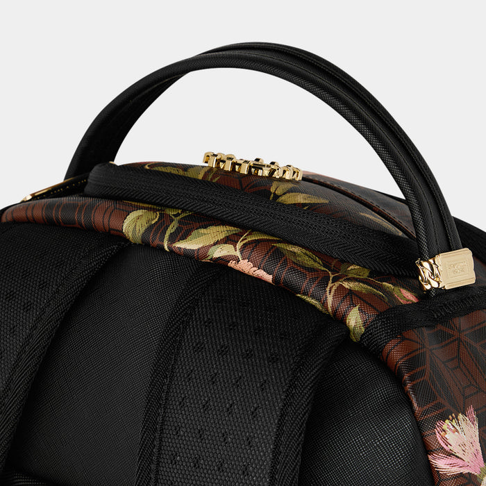 AI Dreamers Garden Mens Backpack (Black/Brown)