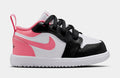 Air Jordan 1 Low Alt Infant Toddler Lifestyle Shoes (Black/White/Pink Gaze)