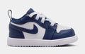 Air Jordan 1 Low Alt Infant Toddler Lifestyle Shoes (Midnight Navy/White/University Blue)