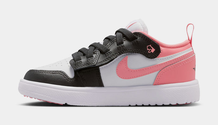 Air Jordan 1 Low Alt Preschool Lifestyle Shoes (Black/White/Pink Gaze)