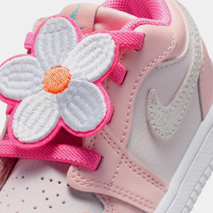 Air Jordan 1 Low Alt SE Infant Toddler Lifestyle Shoes (Pink Glow/Light Aqua/Pink Bloom)