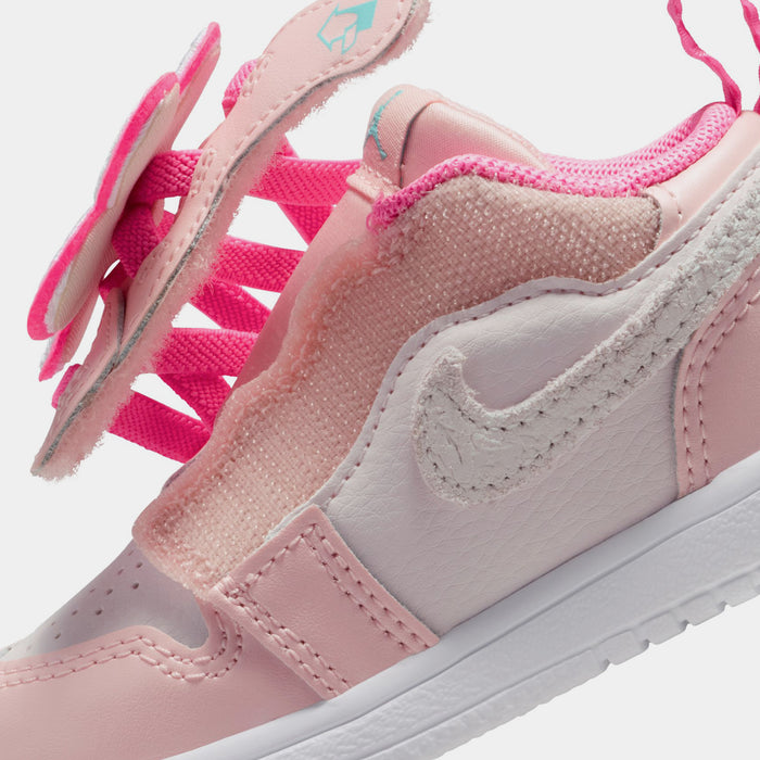 Air Jordan 1 Low Alt SE Infant Toddler Lifestyle Shoes (Pink Glow/Light Aqua/Pink Bloom)