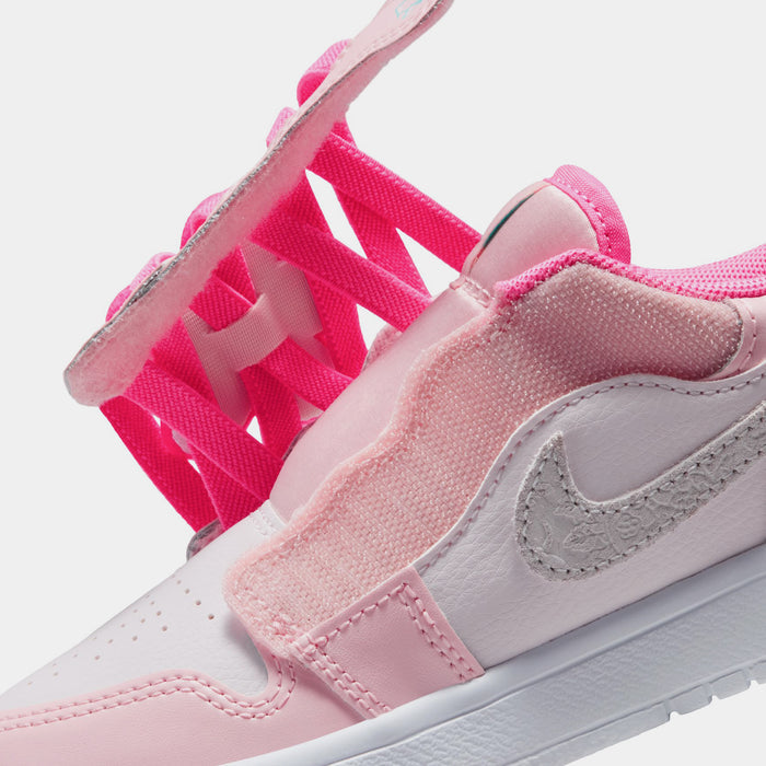 Air Jordan 1 Low Alt SE Preschool Lifestyle Shoes (Pink Glow/Light Aqua/Pink Bloom)