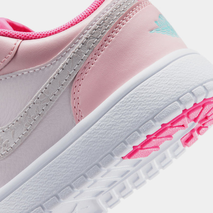 Air Jordan 1 Low Alt SE Preschool Lifestyle Shoes (Pink Glow/Light Aqua/Pink Bloom)