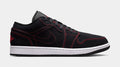 Air Jordan 1 Low Bloodline Mens Lifestyle Shoes (Black/University Red/White)