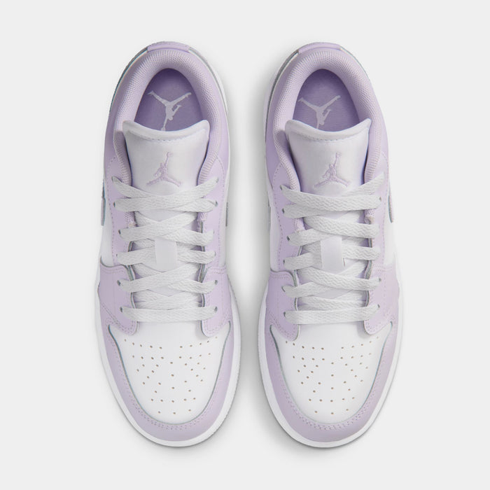 Air Jordan 1 Low Grade School Lifestyle Shoes (Barely Grape/White/Violet Mist)