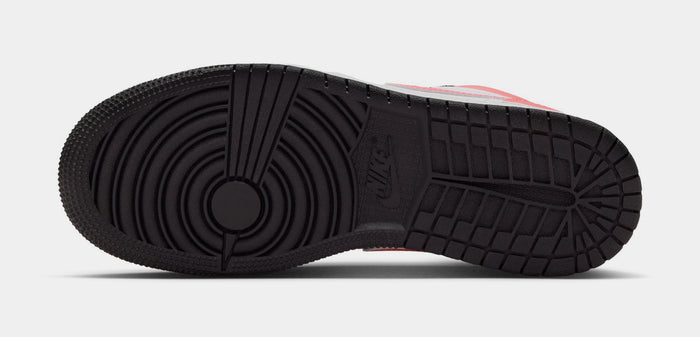 Air Jordan 1 Low Grade School Lifestyle Shoes (Black/Pink Gaze/White)