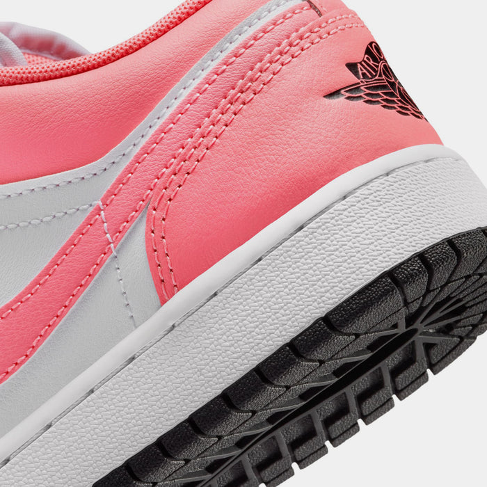Air Jordan 1 Low Grade School Lifestyle Shoes (Black/Pink Gaze/White)