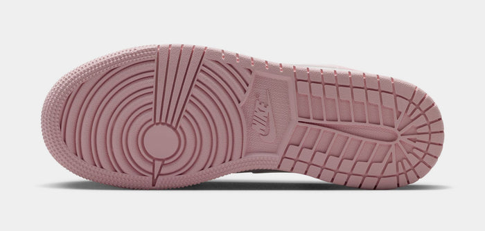 Air Jordan 1 Low Grade School Lifestyle Shoes (Medium Soft Pink/White/Pearl Pink)